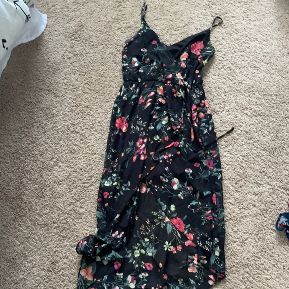 High Low Floral Dress